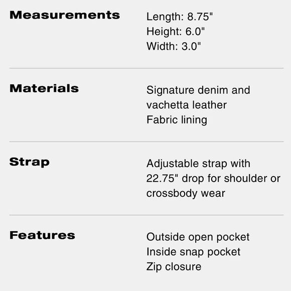 Coach Signature Denim Jamie Camera Crossbody Bag - Picture 3 of 5